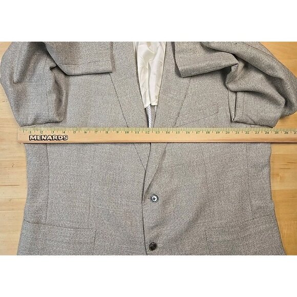 David Donahue Loro Piana Linen Tweed Blazer Mens Size 48 Semi Unstructured - Picture 5 of 13